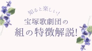 【初心者向け】宝塚歌劇団の組の特徴解説!