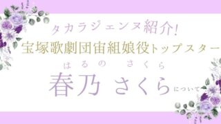 【タカラジェンヌ紹介】宝塚歌劇団宙組娘役トップスター春乃さくらさんについて